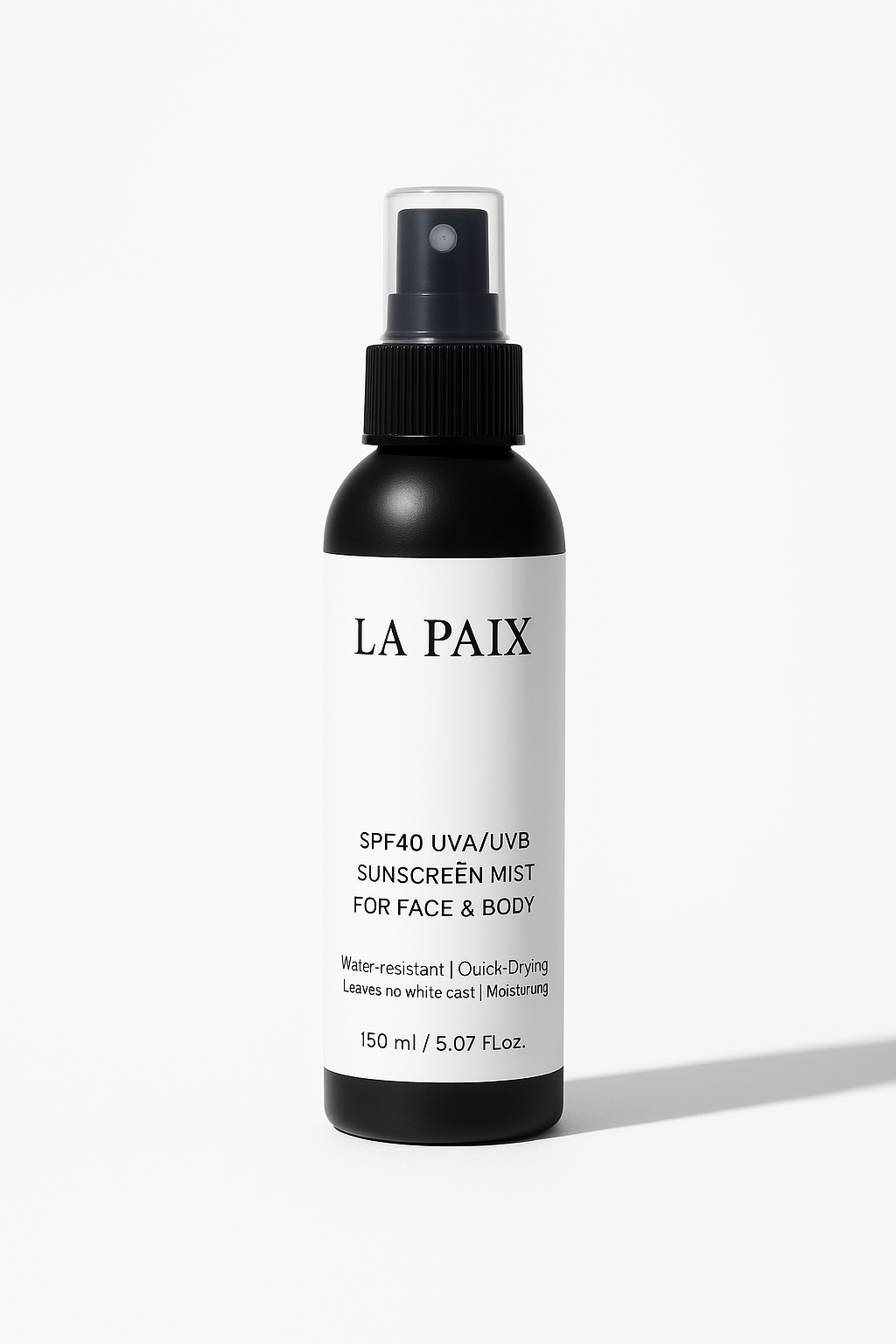 SPF 40 UVA/UVB Sunscreen mist for face & body (Sun Protection Factor)